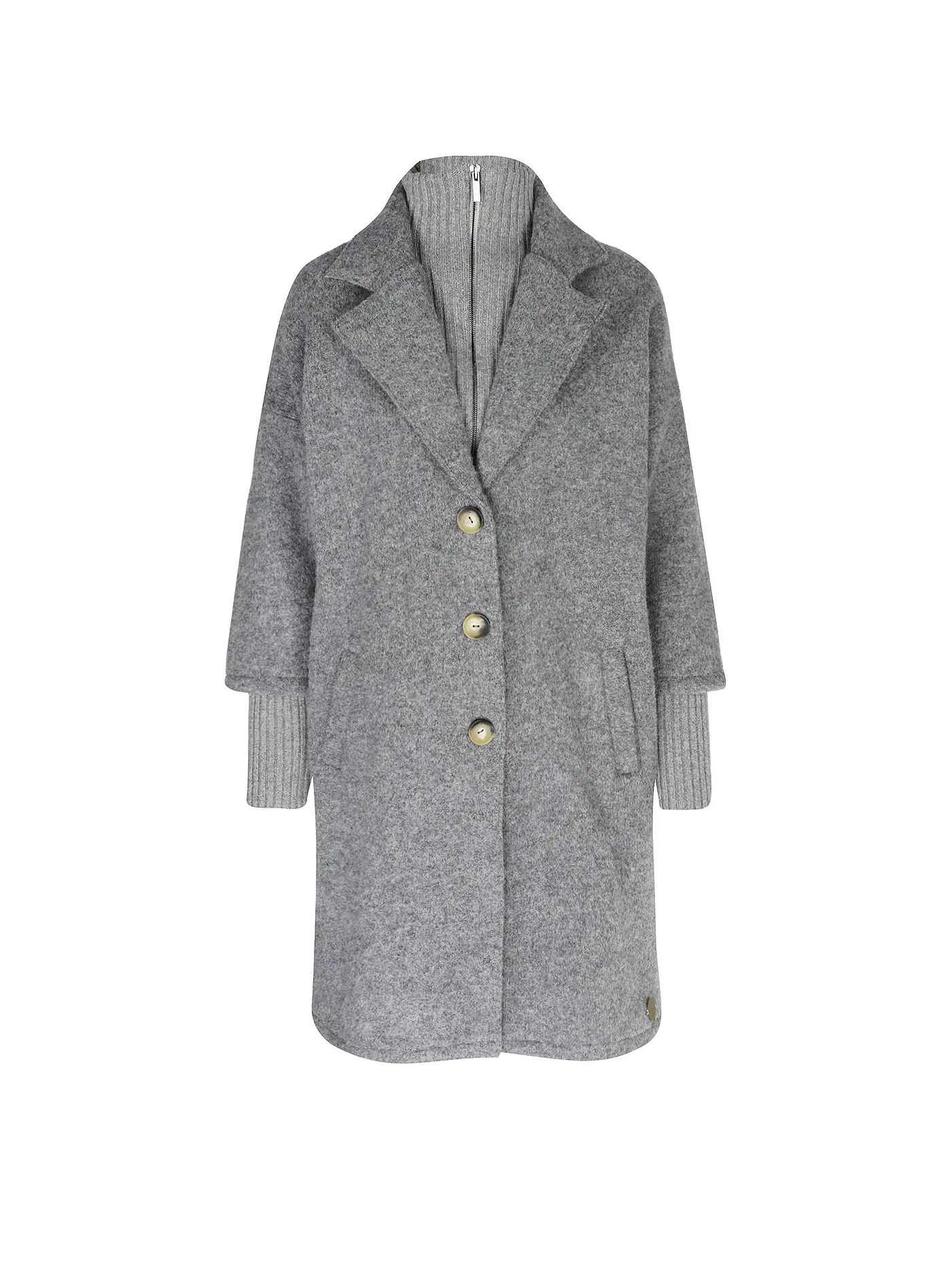 STAPF | Wollmantel Relaxed Fit ANIELA | grau